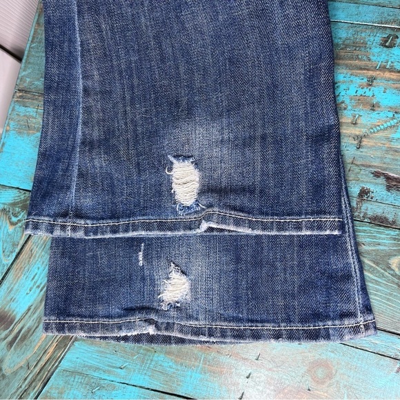 Y2K William Rast Distressed Flare Jeans Size 28 - Picture 11 of 16